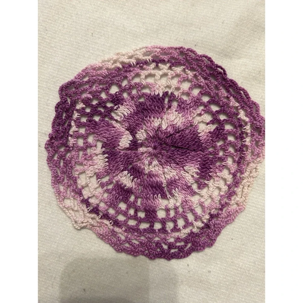 Vintage Hand Made Lot Of 2 Doilies